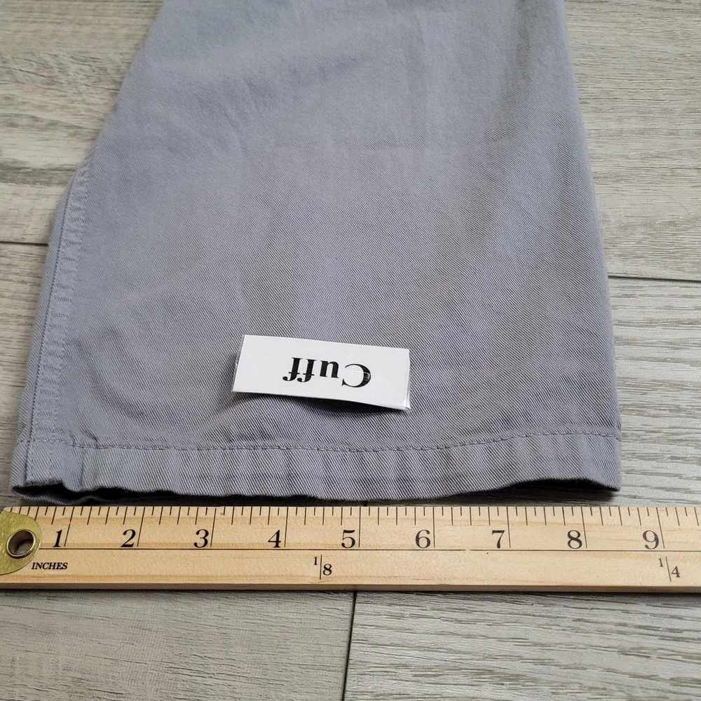 🌴NWT Crazy Shirts Hawaii Pants Mens L Smoke Gray Resort Relaxed Cotton Twill